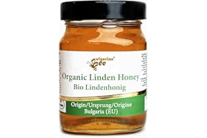 BULGARIAN BEE 450 g Bio Miel de Abeja de Flor de Tilo, Cruda
