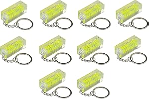 kabelmeister Mini-Wasserwaage mit Schlüsselanhänger - 10er-SPAR-Set