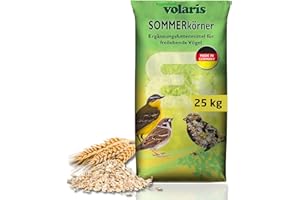 Eggersmann Volaris Granos de verano de 25 kg, alimento para pájaros silvestres durante todo el año, bajo contenido de grasa, ideal para la cría, adecuado para todo tipo de aves