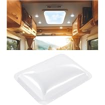 RV Skylight Replacement Outer Dome - Smoke, Fits 14" X 22" Opening (18"x26" Outer), Polycarbonate With UV Coating