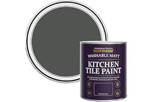 Rust-Oleum Dark Grey water resistant Kitchen Tile Paint in Matt Finish - Graphite 750ml