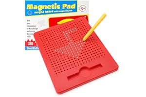 BRISKORE Tableros de Dibujo Magnéticos para Niños, Pizarra Magnetica Infantil, Pizarra educativa magnética, Lápiz Imantado, Juguetes Educativos para 3 Años o Más Regalos de Cumpleaños de Navidad