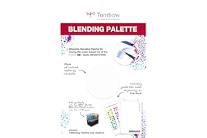 Tombow BLENDING-PAL-L-3P Palette pour le mélange et l’application des couleurs à base d’eau des feutres ABT Dual Brush Pens