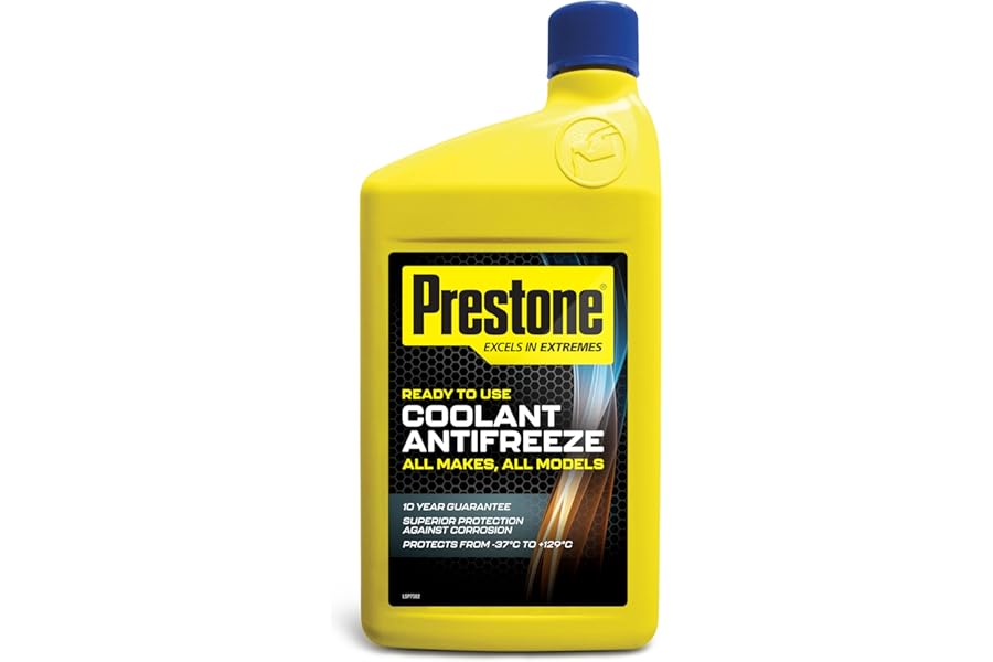 Prestone PAFR0035B Coolant Antifreeze for All Vehicles 10 year 300,000 miles Corrosion Protection, Ready to Use, 1 Litre