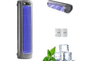 GLSAYZU Shirem Rafraichisseur d'Air Silencieux, Mini Climatiseur Mobile, Portable Refroidisseur d'Air 3 Vitesses, USB Rechargeable, pour Chambre, Bureau, Maison (Grey)