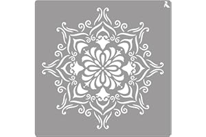 Plantilla Stencil St-17 Barroco 20x20 CM La Pajarita Especial Para Chalk Paint y Pintura Tela