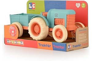 LET'S BE CHILD Tractor Toy Set for Kids | Educational Farm Toys Tractors and Trailer for Toddler, Safe, BPA-Free, Fun Indoor & Outdoor Play, Enhances Motor Skills, Hand-Eye Coordination | Boys, Girl, Baby Gifts