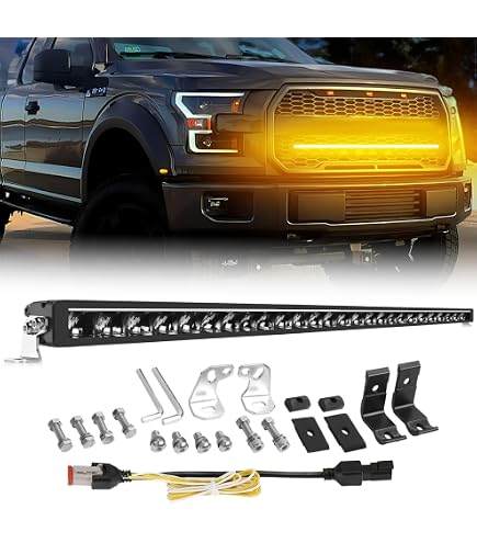 Barre LED 22 Pouces 120W - Feux De Travail Ambre & Blanc Pour 4x4, Camion, Bateau | Willpower