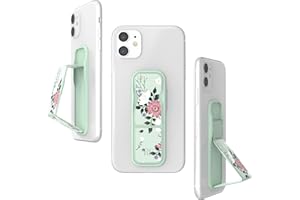 Richmond & Finch Support pour Téléphone et Support Extensible, Support pour Doigts Compatible avec iPhone 14/13/12, Samsung S22 et Plus Encore, Angles de Vue Multiples, Menthe Douce