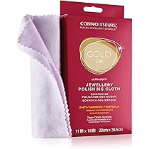 Jewellery Wipes Chamoisine Bijoux Nettoyant Premium Pour Bijoux - Nettoie Argent, Or Et Diamants | Sans Ammoniaque | Naturel Et Efficace | Fabriqué Aux USA Silver Clean Jewelry Wipes