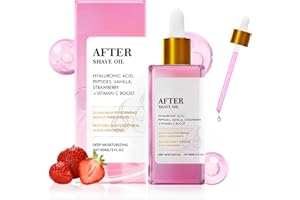 BYHSOEP After Shave Oil, Aceite After Shave de Fresa y Vainilla para Mujeres, Strawberry & Vanilla Scent, Aceite After Shave Calmante e Hidratante, Perfecto para Piel Sensible, 90ML, sequedad del cabello