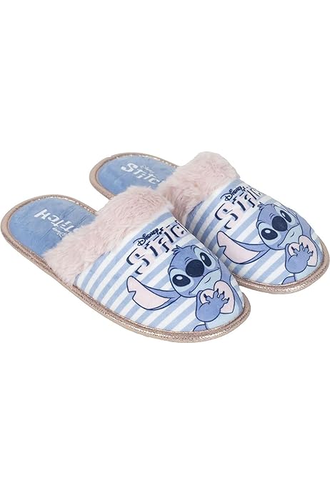 Pantoufles Femme Stitch Disney - Semelle TPR - Bleu - Taille 36-40 - Cerdá