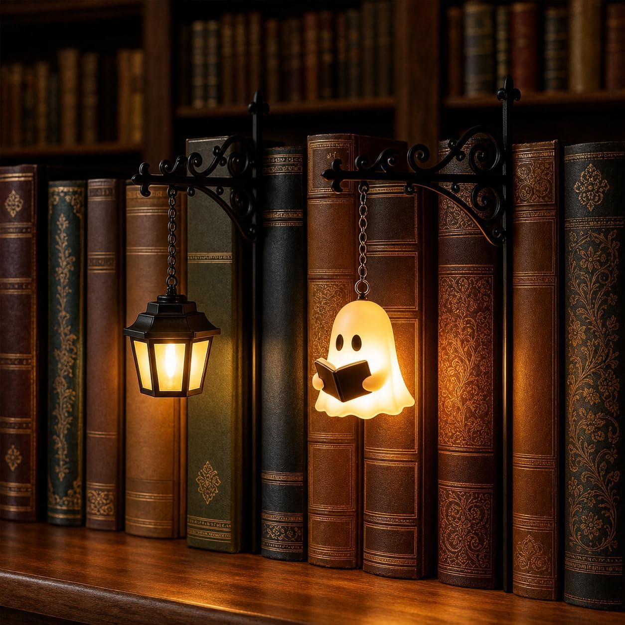 Technische Daten & Spezifikationen : Herr Ozean Halloween Deko Bücherregal Lampe H