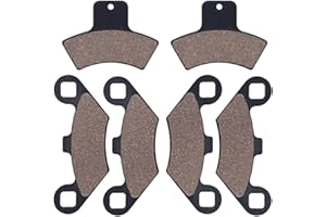 Cyleto Plaquettes de Frein Avant et Arrière pour Polaris Scrambler 400 2X4 4X4 1998-2002 Scrambler 500 Trail Blazer 250 400 1999-2004 Trail Boss 325 330 2000-2004 Sportsman 335 500 1998-2002