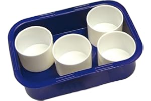 Baker Ross EV657 Paint Pot Trays for Kids Arts & Crafts, 17cm x 12cm, Assorted, Pack of 1, Tray