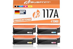 Bubprint 117a kompatibel als Ersatz für Toner HP Color Laser MFP 178nwg 179fwg 178nw 179fnw 179fng 150a 150nw [4 Stück]