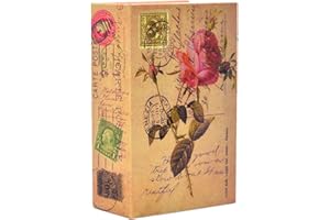 Medigy Livres sûrs de Diversion de Coffre-Fort Livre protégé caché avec la Serrure de Combinaison pour l'argent sûr Taille de Stockage S 18 * 11.5 * 5.5cm - 7 * 4.5 * 2.2in