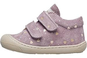 Naturino Cocoon VL-Scarpine Primi Passi in Suede con Stampa Pony-Rosa