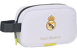 Safta Real Madrid EQUIPACIÓN 25/26 - Neceser Escolar Infantil Pequeño, Neceser, Ideal para Diferentes Edades, Cómodo y Versátil, Calidad y Resistencia, 22x8x13.5 cm