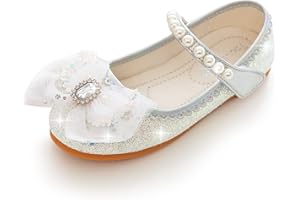 YOSICIL Zapatos de Princesa Elsa para Niña Disfraz de Frozen Zapatos de Ballet con Lentejuela Sandalias Zapatos de Vestir Fiesta Cumpleaños Boda