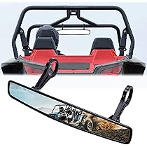 Specchietto Retrovisore Centrale GOOFIT Per UTV/ATV - Nero, Regolabile | Per Veicoli Fuoristrada - Foto 2