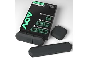 ADV Tennis Vibration Dampener - Set of 3 - Ultimate Shock Absorbers for Racket and Strings - Premium Quality, Durable, and 100% Reliable - Poly-Silicone Material Technology