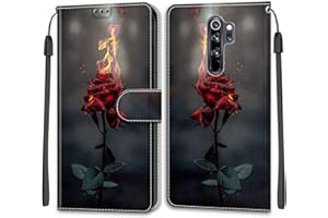 SIENIANLINE Carcasa Magnética para Xiaomi Redmi Note 8 Pro - Funda con Tapa, Protección Completa y Ranura para Tarjeta