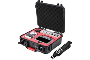 SKYREAT Mini 4 Pro Hard Case, Waterproof Hard Shell Storage Bag, Travel Carrying Case for DJI Mini 4 Fly More Combo with DJI RC 2 Controller Drone Accessories