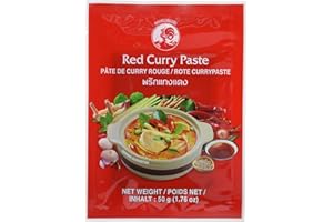 Paquet de 12 pâte de curry rouge de marque COCK [12x 50g] pâte de curry rouge