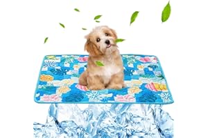 ZINUEEN Tappetino per ghiaccio antiscivolo per cani, tappetino refrigerante per animali domestici per casa, attività all'aperto, auto – Raffreddamento istantaneo, facile da pulire – Tappetino rinfrescante