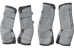 Gallopoff Protectores Caballo, Bota de Caballo Transpirable, con Funciones de protección y Soporte, Protección contra los Rayos UV