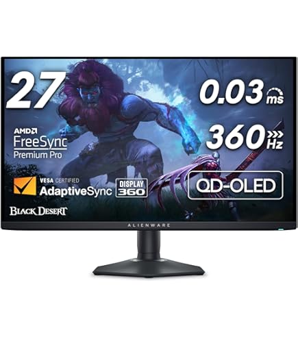 ASUS ROG Swift OLED PG27AQDM - 27 Zoll WQHD Gaming Monitor - 240 Hz, 0.03ms GtG, G-Sync, FreeSync, GameFast Input, HDR 10-10-bit OLED Panel, 16:9, 2560x1440