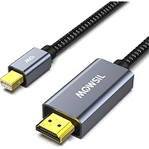 Mowsil Mini DisplayPort to HDMI Cable 2Mtr, 4K@60Hz 3D Effect ...