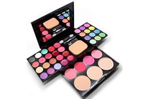 Pure Vie Set di Trucchi Completo, Professional Kit Trucchi Make Up Completo Palette Regalo Trousse Trucco Donna Ragazza, All in One Valigetta Trucchi Lucidalabbra Ombretti Highlighter Blush