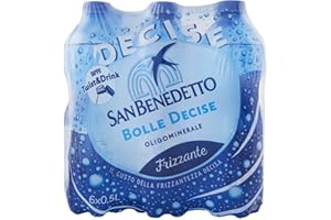 San Benedetto: Sparkling Water 16.9 Fluid Ounce (500ml) Bottles (Pack of 6) [Italian Import]