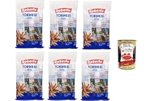 ‎ITALIAN GOURMET E.R. Roberto Torinesi Grissini 6×350g – italienische Brotstangen, extra knusprig, traditionelle Rezeptur, ideal zu Antipasti, Suppen und Dips, Vorratspack + Italian Gourmet polpa