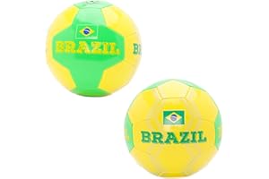 Toyland® Brésil Ballon de Football sur Le thème du Pays (8 kg/Taille 5) – Euros et Coupe du Monde – Jouets d'extérieur – 14 Styles Disponibles – (Brésil)