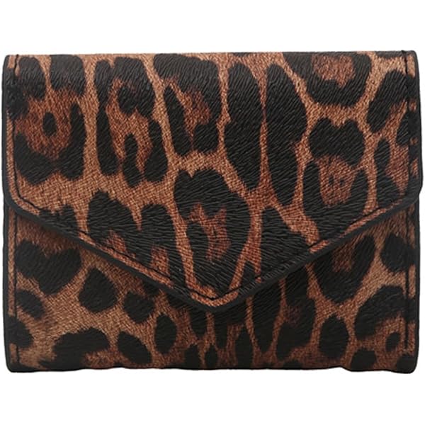 Premium Vegan Leather Continental Zip Around Wallet - Animal Print (Brown Leopard) With 8 Card Slots & Multiple Compartments