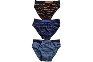 Navigare Slip Junior Originale Cotone Bielastico Mutande Junior Cotone Elasticizzato Confezione 3 Pezzi Fantasia dai 4 Hai 16 Anni
