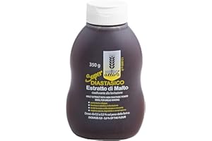 Malto Attivo, Super Diastasico 350g, Extrait de Malt Diastasique pour Pain, Pizza et Focaccia, Malt d'Orge et Mais, Améliore la Levée et la Dorure,12.000 Unitées Pollak, Fabriqué en Italie