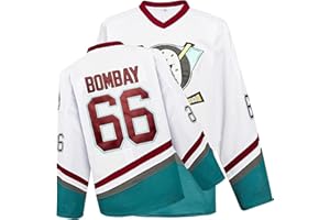 YWIES Mighty Ducks Jersey Movie Eishockey Trikot S-XXXL Charlie Conway #96 Adam Banks #99 90S Hip Hop Kleidung für Party