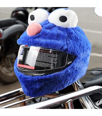 Housse De Casque Père Noël En Peluche - Déguisement Moto Festif, Rouge, Taille Unique