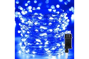 ERWAWEE Luci Albero di Natale 30M 300 LED, Catena Luminosa Filo di Rame Blu Impermeabile Luci di Natale da Esterno Interno Natalizie Decorazioni per Halloween,Festa,Casa, Nozze,Giardino,Matrimonio,Balcone