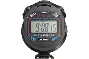 Faviye Multifonction Chronomètre de Sport Portable Digital Minuterie de Poche pour Les entraîneurs et arbitres