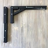 G&uuml;r&ccedil;ay Hırdavat Katlanır Tekne Karavan Masa Ayağı 30cm 1 Takım Siyah