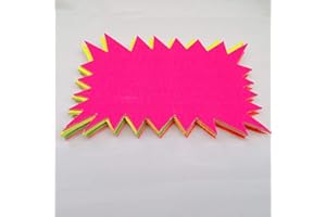 ART BOX 40 x 40 x néon fluorescent Étoiles – 15 cm cm néon Assorties Idéal pour flashs Cartes Creative Fun