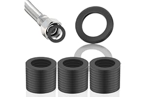 SWTYExt 3/4 Zoll Dichtungsringe 30 Stück Dichtungen Sanitär Flachdichtung Dichtringe Gummi Wasserhahn Dichtung Unterlegscheiben Schwarz für Dichtung Duschkopf Waschbecken Ablauf Gardena Poolpumpe Pool