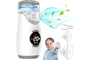 KIMIMARA Household Mist Machine - Rechargeable Household Nebulizer Handheld Portable Ultra Quiet Mist Machine for Kids Adult Home Use - Grey