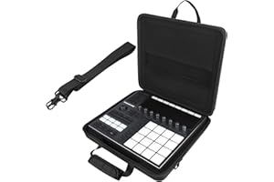Geekria Funda analógica compatible con Native Instruments Maschine Plus, Maschine MK3, funda protectora, resistente al agua, bolsa de transporte de viaje con correa para el hombro