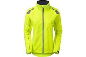 Ettore Ladies Cycling Jacket Waterproof Breathable High Visibility Yellow - Night Eagle